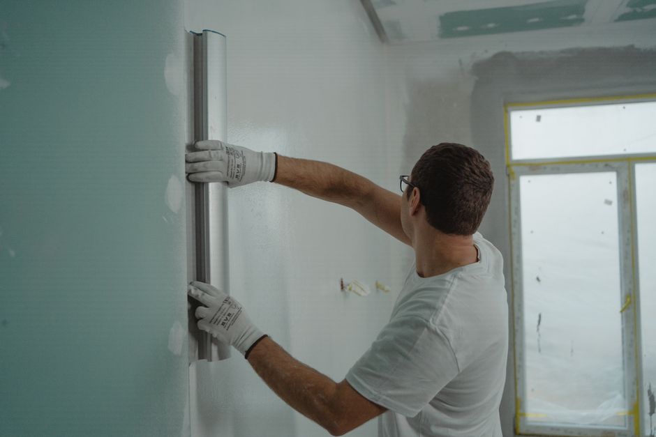 Kitchen renovation contractor working on details